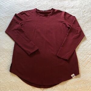 NOLAC Nation burgundy performance shirt. Women’s size L.